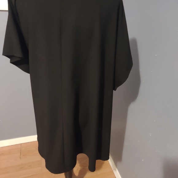 Black front tie blouse - Picture 3 of 5